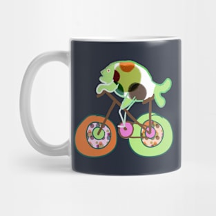 fish on bicycle Mug